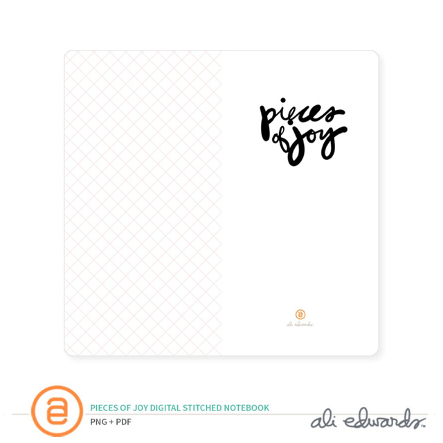 Pieces Of Joy Digital Stitched Notebook, 1 of 1