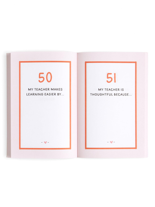 100 Things I Love About My Teachers Prompted Journal, 6 of 8