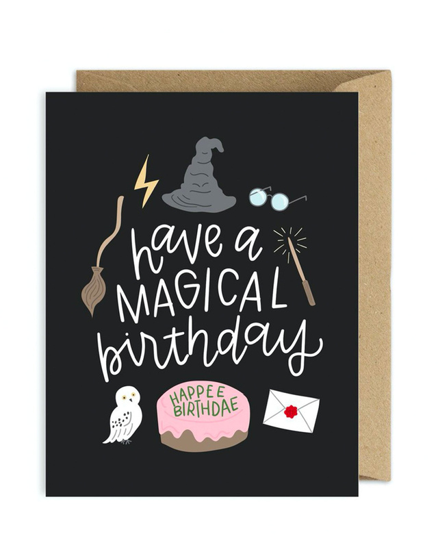 Have a Magical Birthday Wizard Greeting Card, 1 of 2