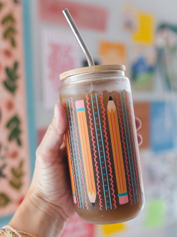 Teacher Pencils Glass Can, 1 of 3