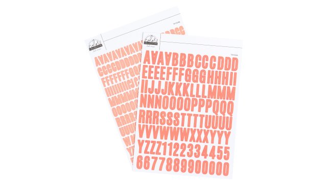 Color Collective 5×7 Cardstock Alphabet Sticker - Creamsicle, 1 of 1