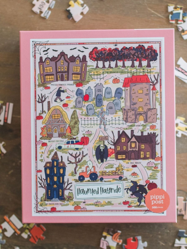 Literary Haunted Hayride - 500 Piece Halloween Jigsaw Puzzle, 3 of 6