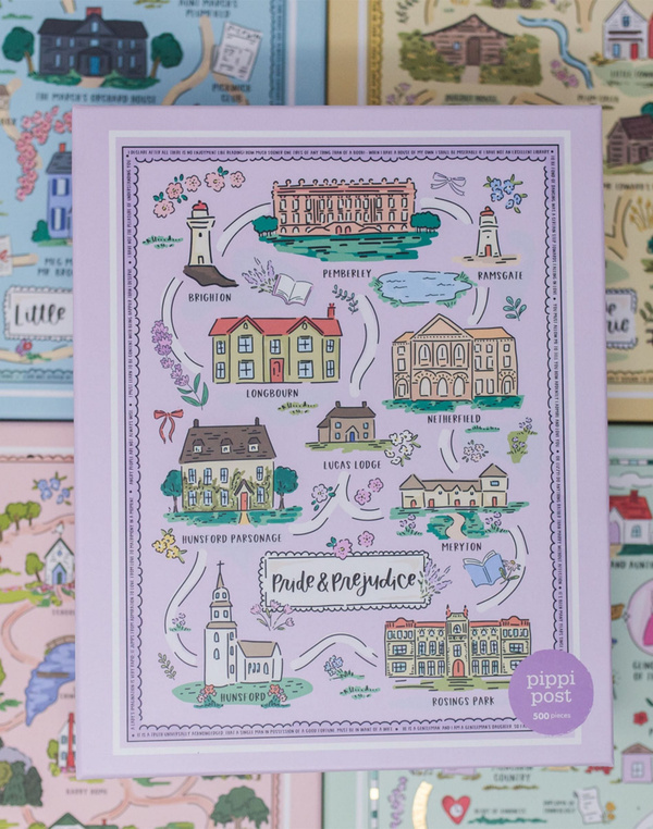 Pride & Prejudice Map - 500 Piece Jigsaw Puzzle, 4 of 8