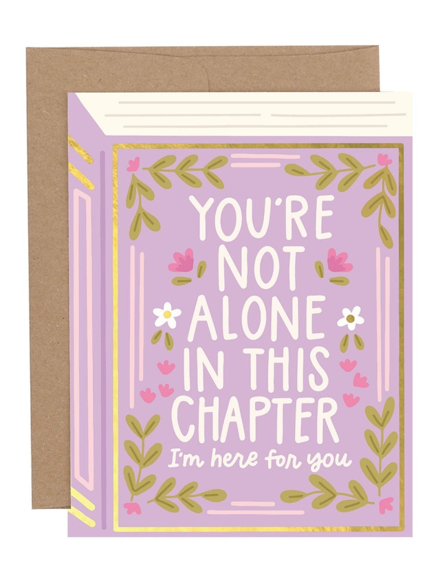 You're Not Alone Sympathy Greeting Card, 1 of 1