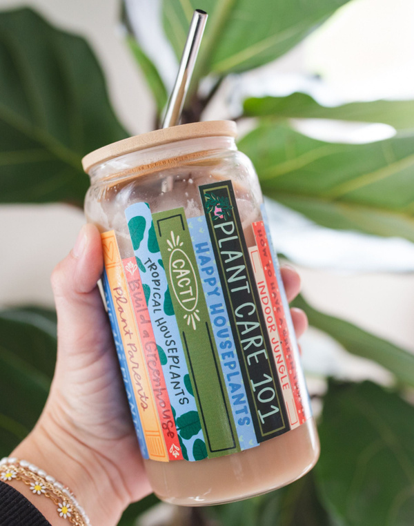Plant Books Glass Can, 2 of 6