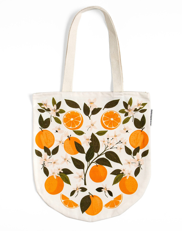 Orange Orchard Canvas Tote Bag, 1 of 1