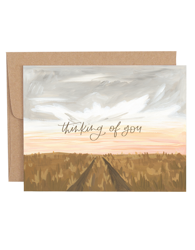 Winter Sunrise Greeting Card, 1 of 1