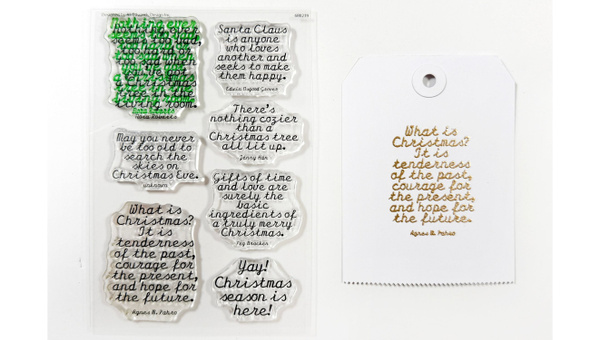 Christmas Phrases 4×6 Stamp Set, 3 of 4