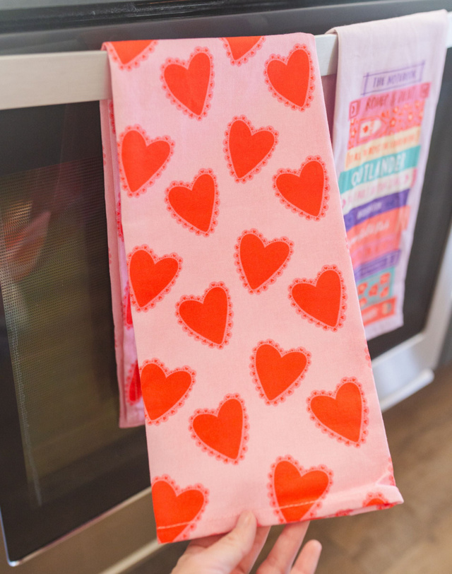 Hearts Tea Towel, 1 of 4