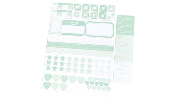 Color Collective Mini Sticker Booklet - Minty	, 2 of 2