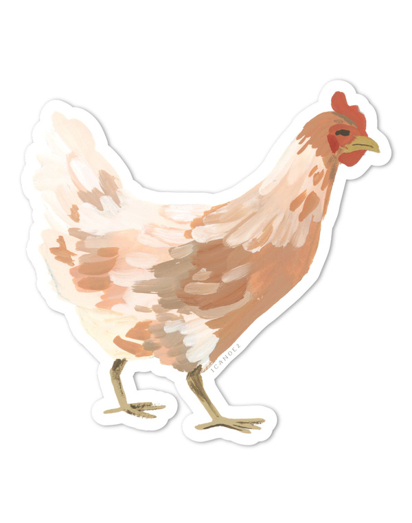 Cinnamon Queen Chicken Decal Sticker, 1 of 2