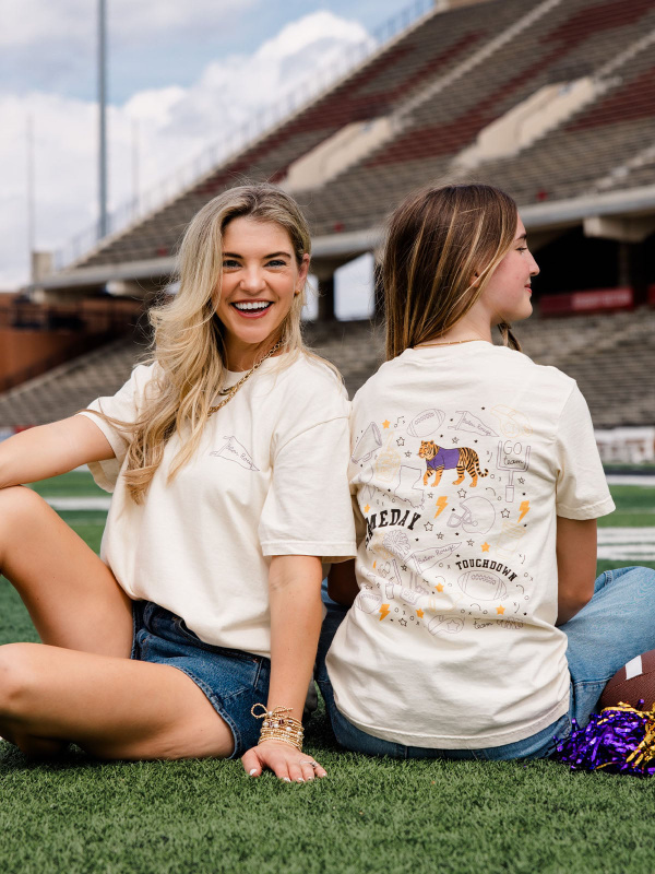 Baton Rouge Football Game Day Tee - Ivory, 3 of 5