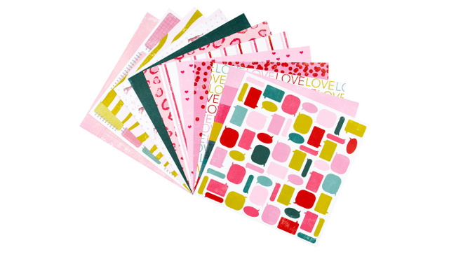 Dear Valentine 12×12 Paper Pack, 1 of 2