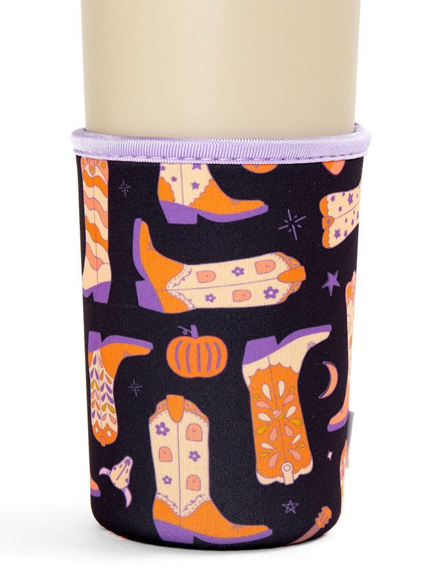 Halloween Western Cowgirl Boots Drink Sleeve, 3 of 4
