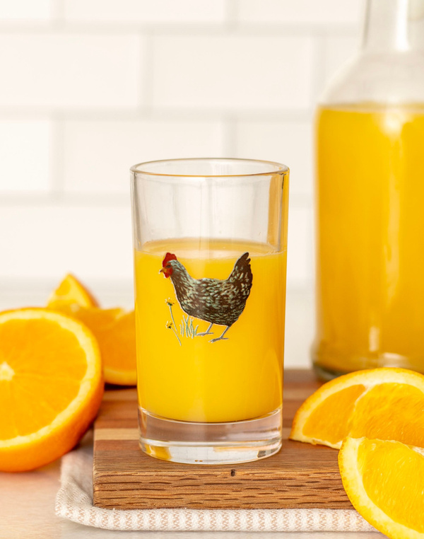 Plymouth Rock Chicken Mini Juice Glass, 1 of 3