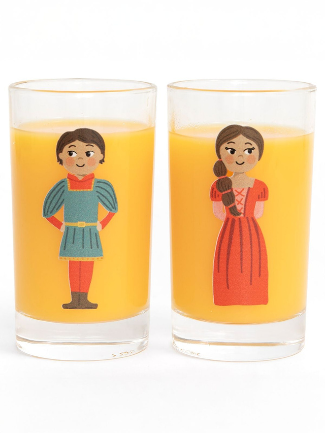 Romeo & Juliet Mini Juice Glass Set, 2 of 2