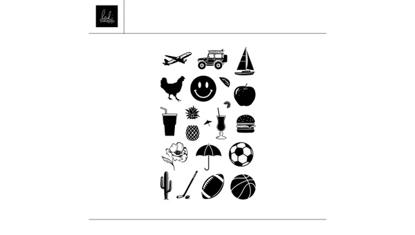 Digital Market Icons Stamp Set, 1 of 1