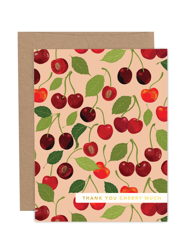Thank You Cherry Much Greeting Card, 1 of 1