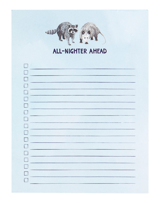 All Nighter Notepad, 2 of 2