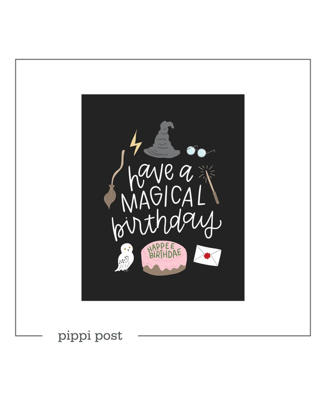 Digital Printable Have A Magical Birthday Greeting Card, 1 of 1