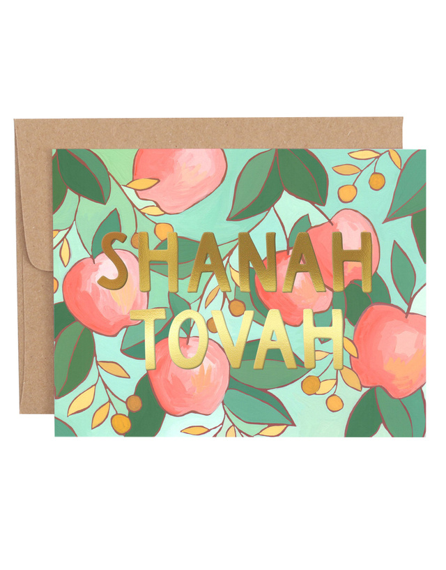 Rosh Hashanah Apples Greeting Card, 1 of 1
