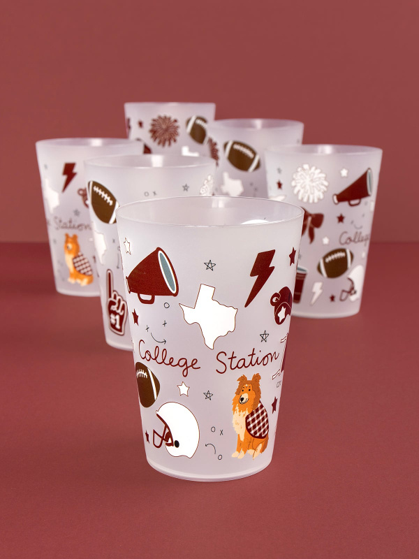 College Station Football Game Day 16oz Stadium Cups, 1 of 3
