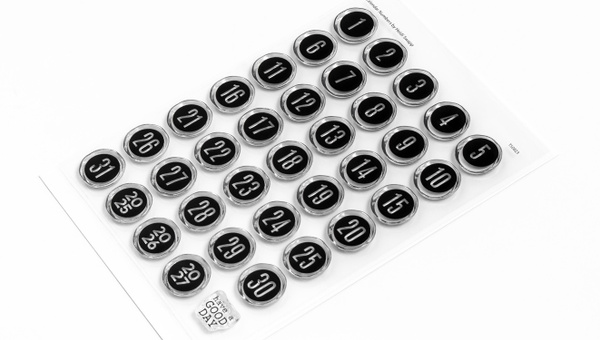 Stamp Set : 4×6 Calendar Numbers, 2 of 2
