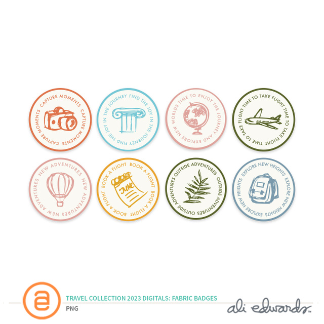 Travel Collection 2023 Digital Fabric Badges, 1 of 1