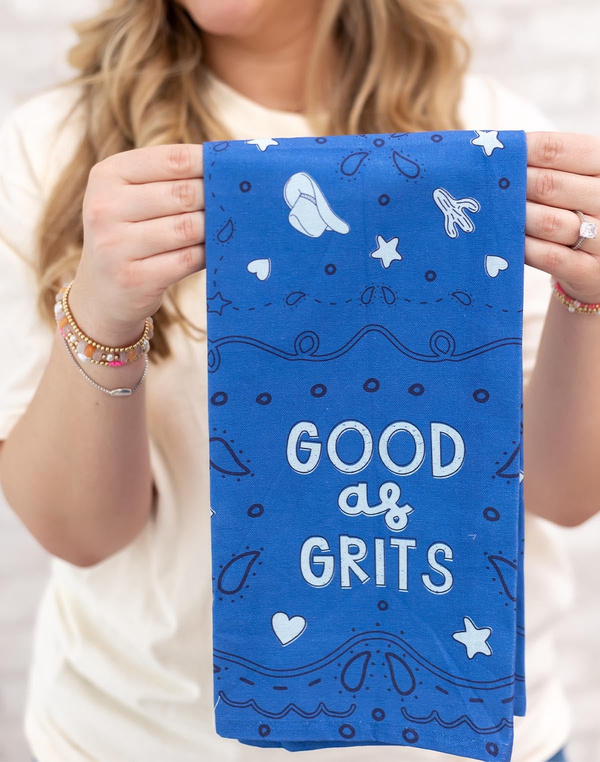 Good As Grits Western Tea Towel, 1 of 3
