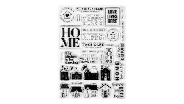Stamp Set : 6×8 Home Is My Happy Place, 1 of 9