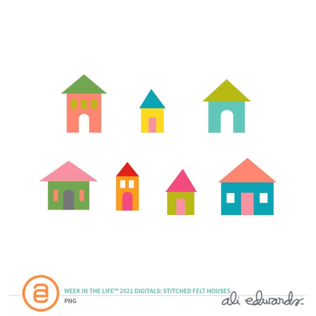 Week In The Life™ 2021 Digital Felt Houses, 1 of 1