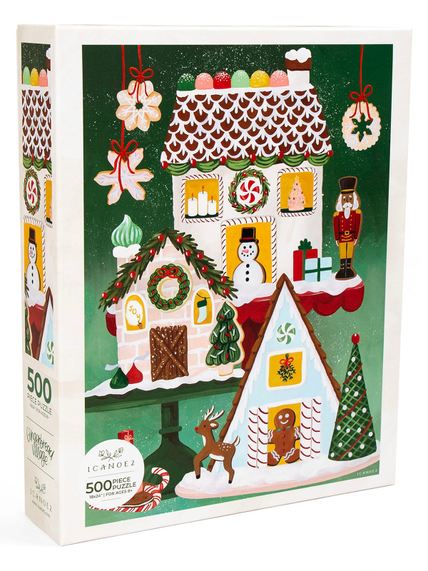 Gingerbread Village - 500 Piece Holiday Jigsaw Puzzle, 1 of 7