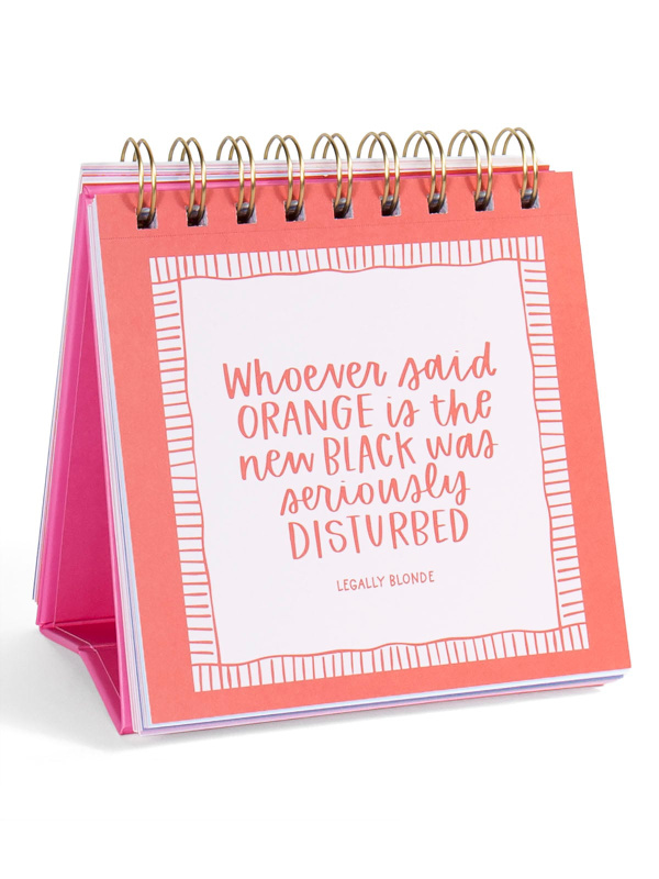 52 Weeks of Rom Com Quotes Desk Flip Calendar, 7 of 7