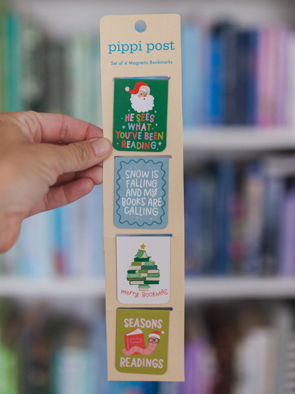 Merry Bookmas Christmas Magnetic Bookmarks Set of 4, 3 of 7