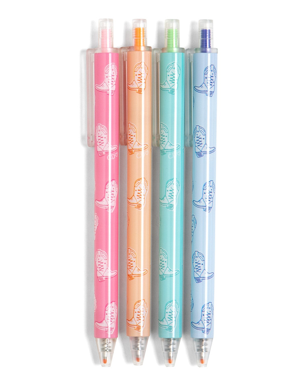Colorful Western Cowgirl Boots Pen Set, 3 of 3