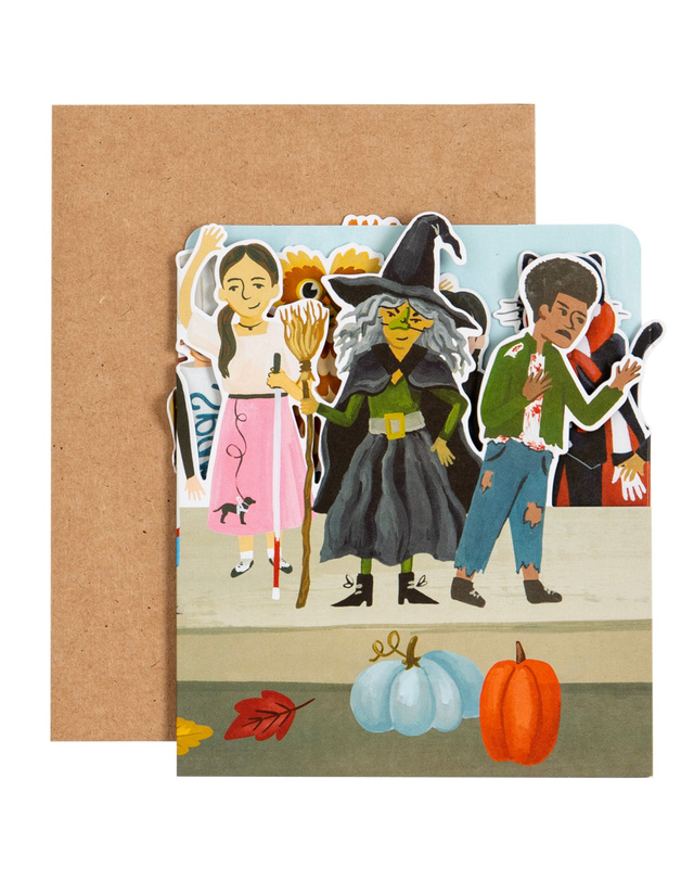 Trick-Or-Treaters Halloween Accordion Greeting Card, 2 of 2
