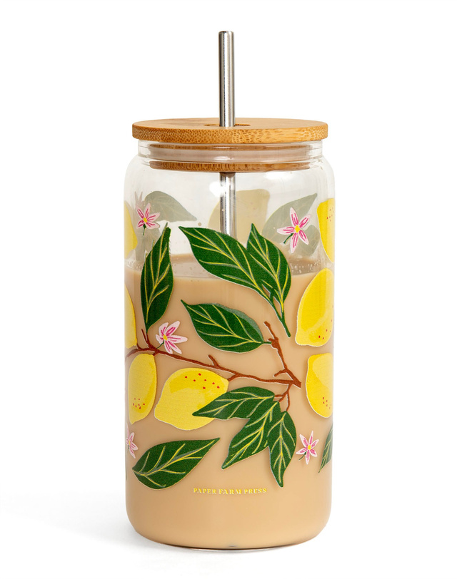 Lemon Grove Glass Can, 1 of 2