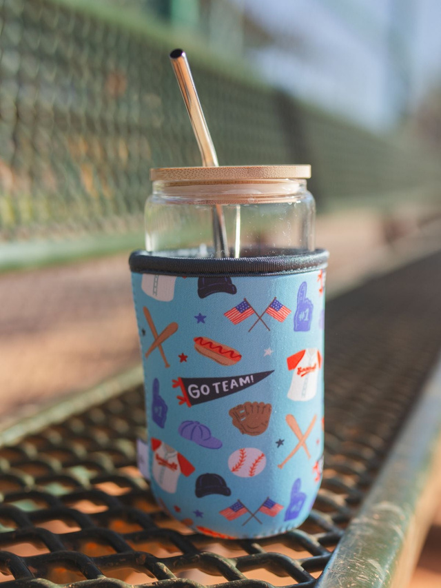 Take Me Out To The Ballgame Baseball Drink Sleeve , 1 of 6