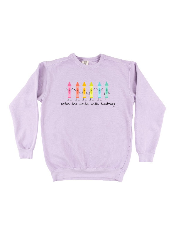 Color the World with Kindness Sweatshirt - Orchid, 3 of 3