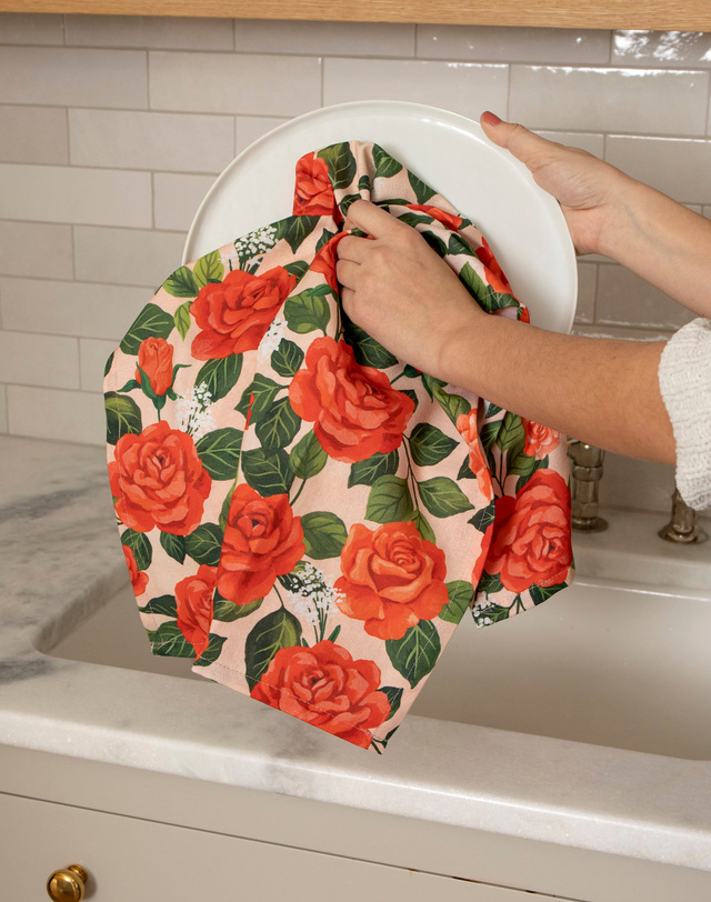 Roses Kitchen Towel, 1 of 3