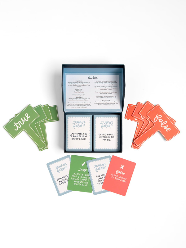 True or False Book Edition Literary Trivia Card Game, 3 of 5
