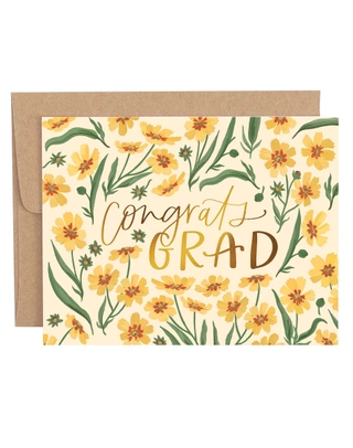 Goldenmane Congrats Grad Graduation Greeting Card