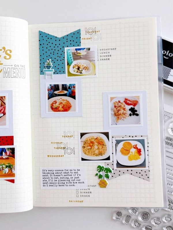Stamp Set : 4×6 Meal Planner by Goldenwood Co, 4 of 6