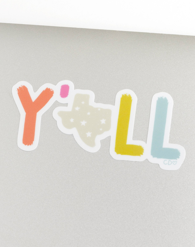 Texas Y'all Decal Sticker, 3 of 4