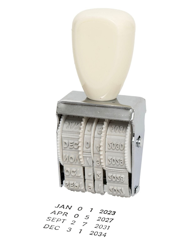 Mini Roller Date Stamp, 1 of 1