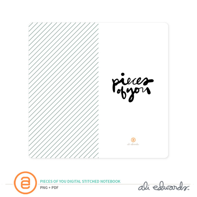 Pieces of You Digital Stitched Notebook, 1 of 1
