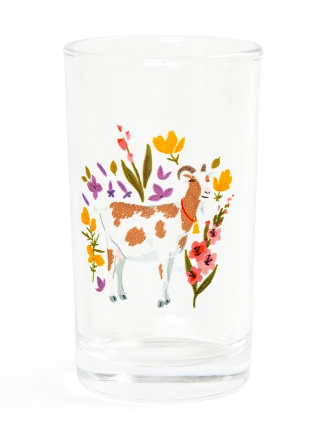 Spotted Goat Folk Floral 6oz Mini Juice Glass, 1 of 7