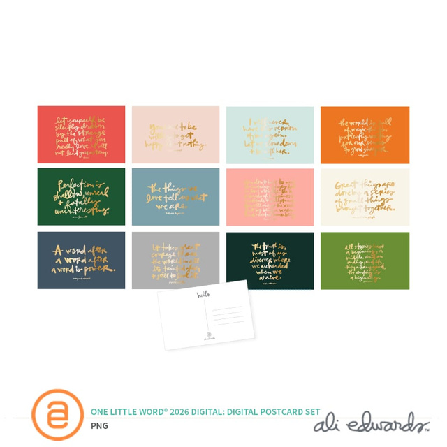 One Little Word® 2026 Digital Postcard Set, 1 of 1