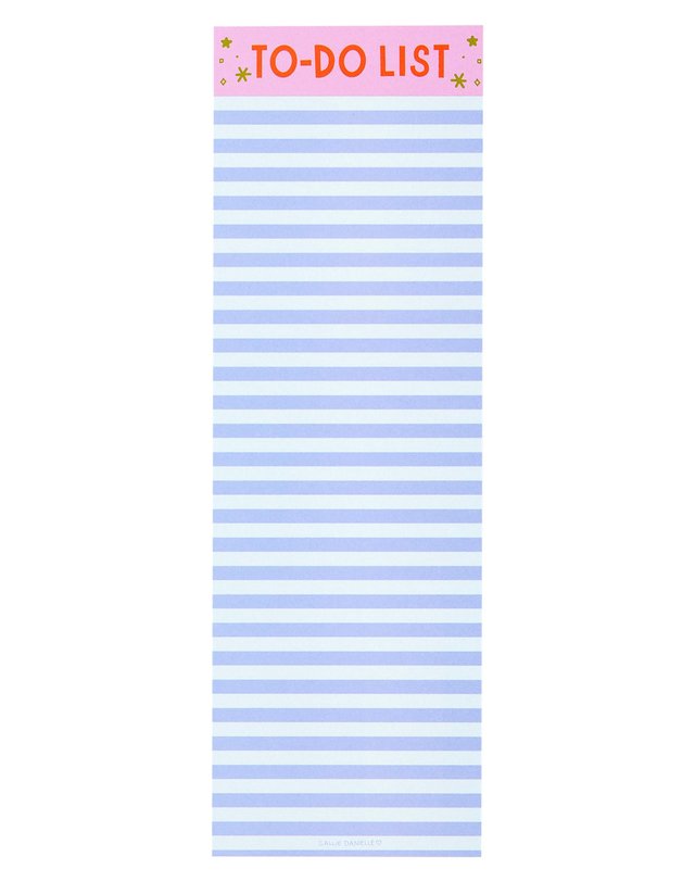Blue Stripe To Do List 4×12 Notepad, 1 of 2