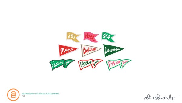 December Daily® 2026 Digital Plastic Banners, 1 of 1